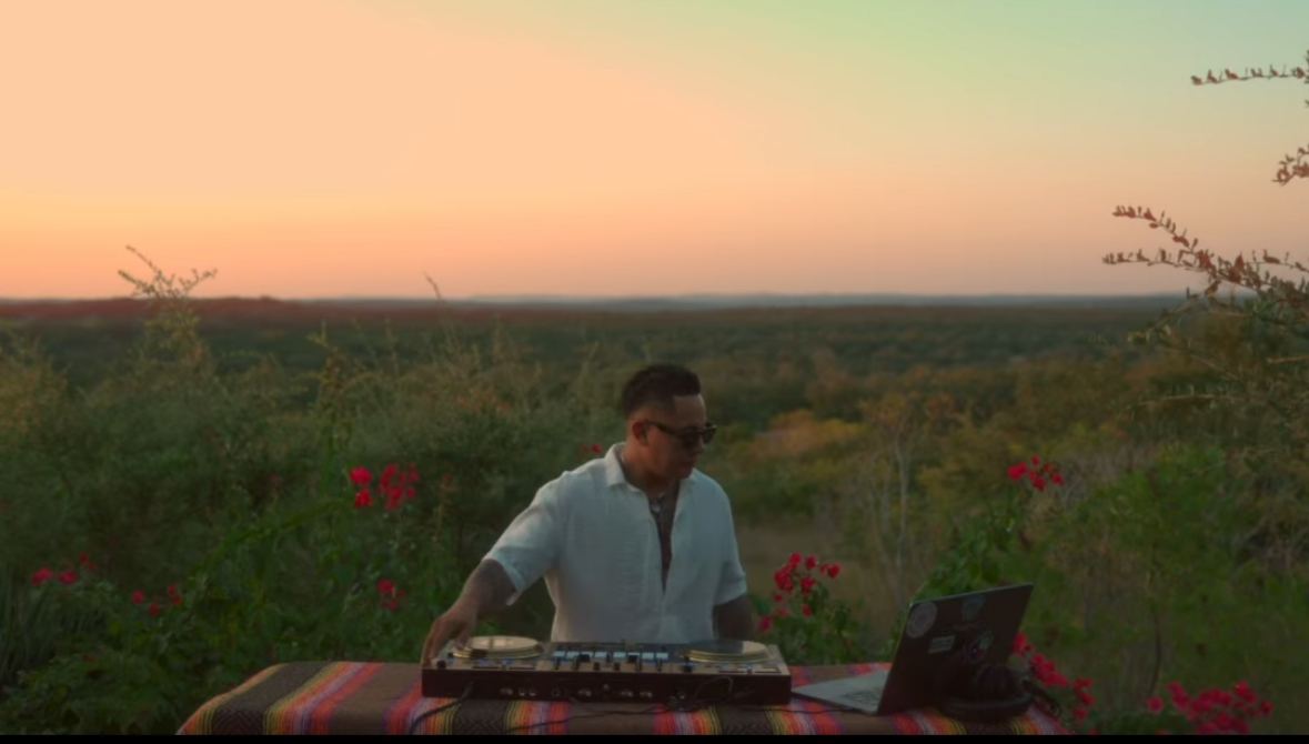 DAVINCII on the decks at golden hour